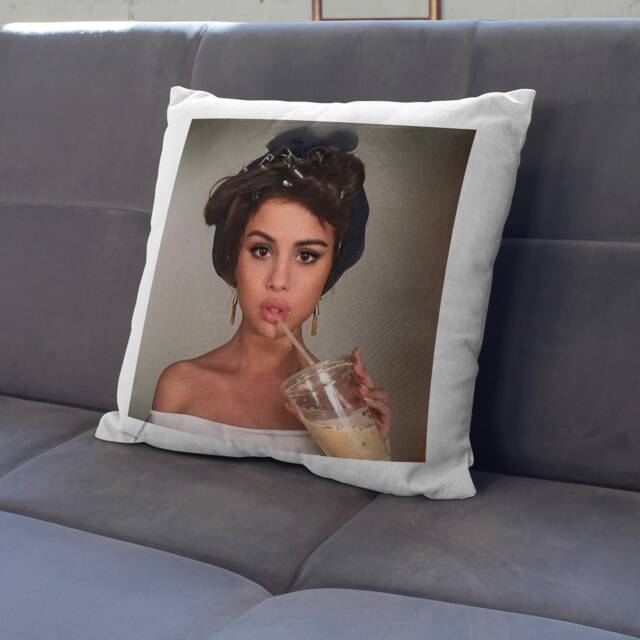 Personalised Photo Pillow Cover Custom Image & Text, 40cm By Cotton Cushion Case