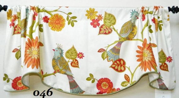 Richloom Soprano Summer Designer Window Valance/Lined & Corded Rod Pocket Scalloped - image 1