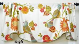 Richloom Soprano Summer Designer Window Valance/Lined & Corded Rod Pocket Scalloped - thumbnail 1