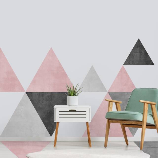 Geometric Wall Decal, Mid Century Art, Modern Decor, Abstract Sticker, Living Room Bedroom Skutrimidgeofl - image 1