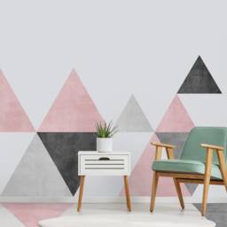 Geometric Wall Decal, Mid Century Art, Modern Decor, Abstract Sticker, Living Room Bedroom Skutrimidgeofl