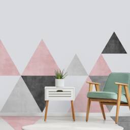 Geometric - Mid Century Wall Art Floor Graphics Decal Sticker Peel & Stick Skutrimidgeofl - thumbnail 2