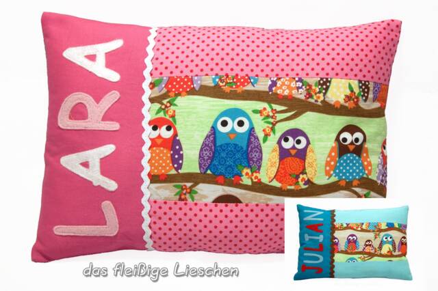 Owl Pillow Cushion Owl Cuddly Name - image 1