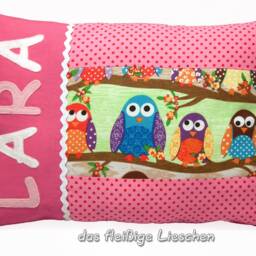 Owl Pillow Cushion Owl Cuddly Name - thumbnail 3