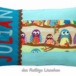 Owl Pillow Cushion Owl Cuddly Name - thumbnail 2