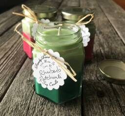 Rhubarb Patchouli Soy Candles Eco Wick, Scented Candle - thumbnail 1