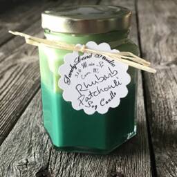 Rhubarb Patchouli Soy Candles Eco Wick, Scented Candle - thumbnail 2