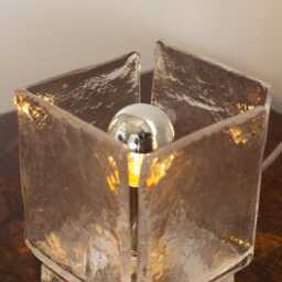 Glass Table Lamps Set Of 2 Murano Mid Century Italian Design, Decorative Light - thumbnail 4