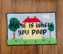 Home Is Where You Poop - Wall Hanging - thumbnail 1