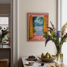 Open Window Henri Matisse Print, Style Fauvism Painting, Modern Exhibition Patio Doors Italy Mediterranean, Lake Como - thumbnail 3