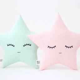 Cute Star Cushion For Nursery Decor, Dreamy Baby Pillow Shower Gift Idea Newborn Infant Boy Girl Gender Neutral Room Children Bed Teepee Sky - thumbnail 3