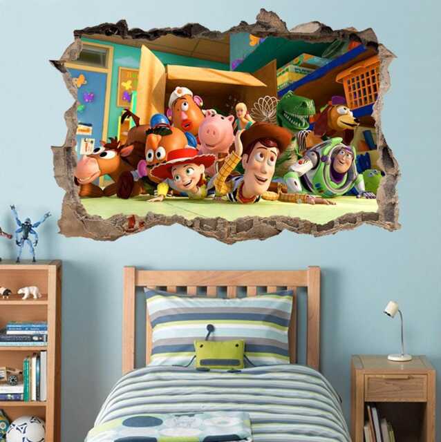 Kids Popular Characters Room Decorations Removable Wall Stickers Decal Home Decor Art Vinyl Mural - image 1