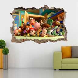 Kids Popular Characters Room Decorations Removable Wall Stickers Decal Home Decor Art Vinyl Mural - thumbnail 2