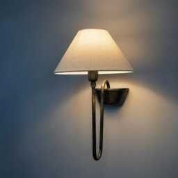 1950S Brass Wall Sconce With Shade Mid Century Lamp Antique Mounted Luxury Light Vintage Lighting - thumbnail 2