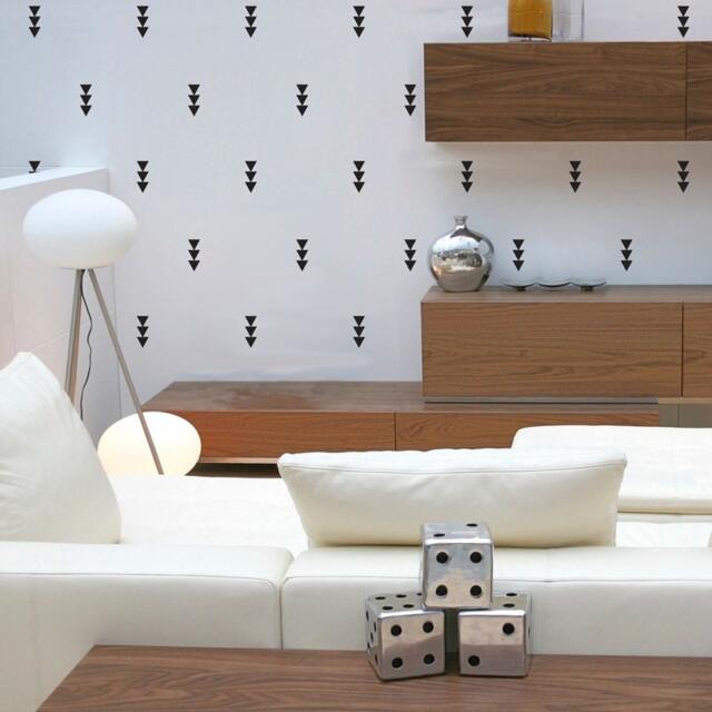 Triangle Arrow Pattern Wall Decal - Modern Vinyl Art Stickers - image 1