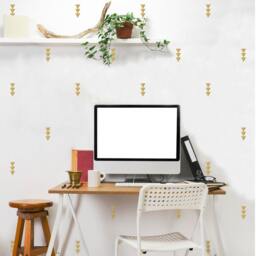 Triangle Arrow Pattern Wall Decal - Modern Vinyl Art Stickers - thumbnail 2