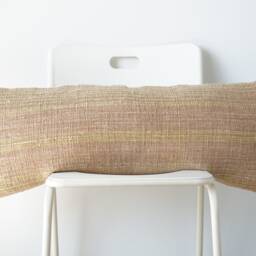 Handwoven Hemp Lumbar Pillow Cover Vintage Karen Tribal Design - thumbnail 2