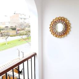 "Peruvian Mirrors ""Pink Rose 40cm" - thumbnail 3