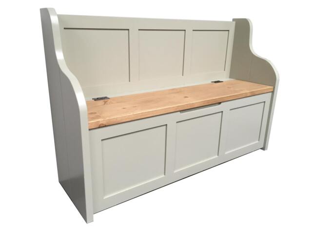 Monks Bench - Settle Pew With Storage Bespoke Sizes Available - image 1