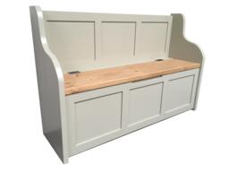 Monks Bench - Settle Pew With Storage Bespoke Sizes Available - thumbnail 1
