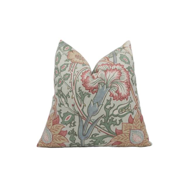 William Morris - Pink & Rose Eggshell/Cushion Cover Throw Pillow Designer Home Decor - image 1