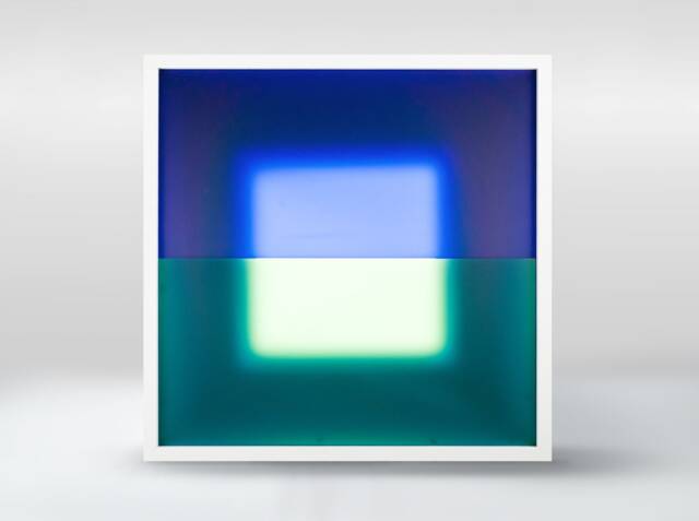 Meta Square - Geometric Abstract Light Art Wall Lamp Led Light Box Frosted Plexiglass Luminaire - image 1