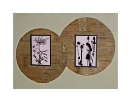 5x7 Picture Double Frame Reclaimed Wood - thumbnail 1