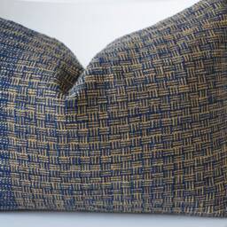 Indigo Tribal Hemp Hand Woven Natural Dye Color Pillow Cover - thumbnail 2
