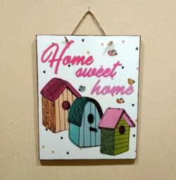 Home Sweet Sign Vintage Wood Wall Decor - thumbnail 1