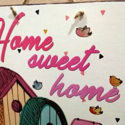 Home Sweet Sign Vintage Wood Wall Decor - thumbnail 3