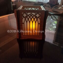Arch Solid Wood Candle Holder For Table, Bookshelf, Whimsigoth Decor, Goth Gifts Her, Tealight Holder, Witchy Best Friends - thumbnail 2