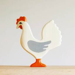 Handmade Wooden Farm Animal Toys Montessori Gift Set - thumbnail 4