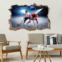 Ice Hockey Rink Players Wall Decal Sticker Mural Poster Print Art Kids Bedroom Home Decor Fb10 - thumbnail 3