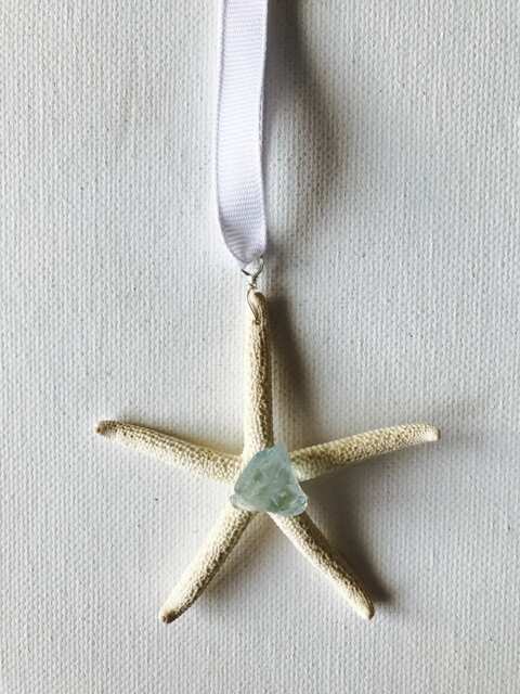 Hawaii Sea Glass Starfish Christmas Tree Ornament - image 1