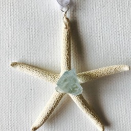 Hawaii Sea Glass Starfish Christmas Tree Ornament - thumbnail 2