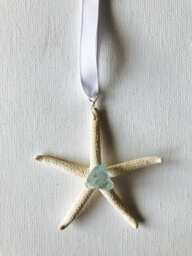 Hawaii Sea Glass Starfish Christmas Tree Ornament