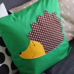 Personalized Pillow, Name & Date, Pillowcase, Baby/Children's With Name, 40 X cm, Hedgehog, Christening Gift, Birth Gift - thumbnail 2