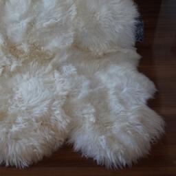Giant Rug Sexto Sheepskin White Throw Genuine Leather Sheep Skin Decorative Rug - Comfy, Cozy, Natural Very Thick - thumbnail 4
