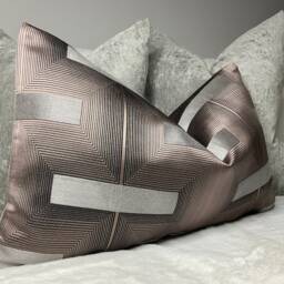 "Geometric Cushion Cover 12""x 20" - thumbnail 1