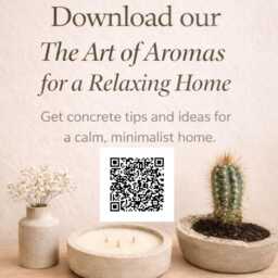 Aromatherapy Amber Candle in Rustic Concrete Bowl, Aesthetic Cement Vessel With Soy Scented - thumbnail 4