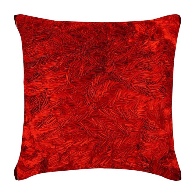 "Decorative Red Pillow Sham 24""x24""/26""x26" - image 1