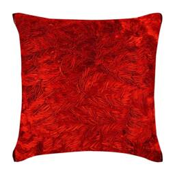 "Decorative Red Pillow Sham 24""x24""/26""x26" - thumbnail 1