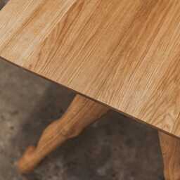 Hand-Crafted Oak Work Desk Modern Industrial Design - thumbnail 2