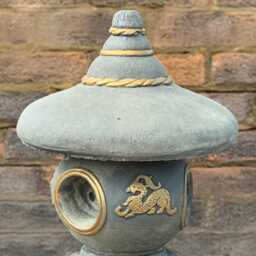 Japanese Pagoda Figurine Concrete Sculpture Stone Asian Lantern Statue Outdoor Zen Garden Decor Handmade Ornament Gift - thumbnail 4
