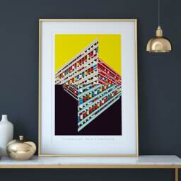 Le Corbusier Unit?? D'habitation Art Print Mid-Century Modern Brutalist Architecture - thumbnail 3