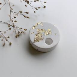 Candle Holder For Birthday Candles/Tiny Gold Small Gift Idea - thumbnail 2