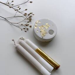 Candle Holder For Birthday Candles/Tiny Gold Small Gift Idea - thumbnail 3