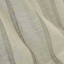 Storo Striped Linen Sheer Curtain, Natural Custom Cotton Drapes, Extra Long Curtain For Bedroom, 1Pc - thumbnail 2