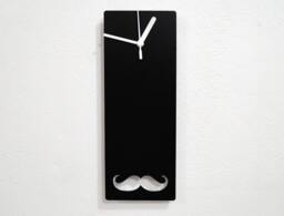 Moustache Hipster - Wall Clock - thumbnail 1