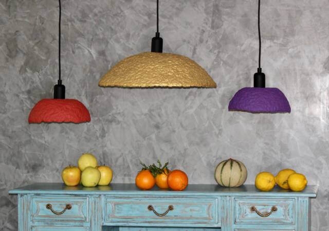 Paper Mache Lamp Kiran - image 1